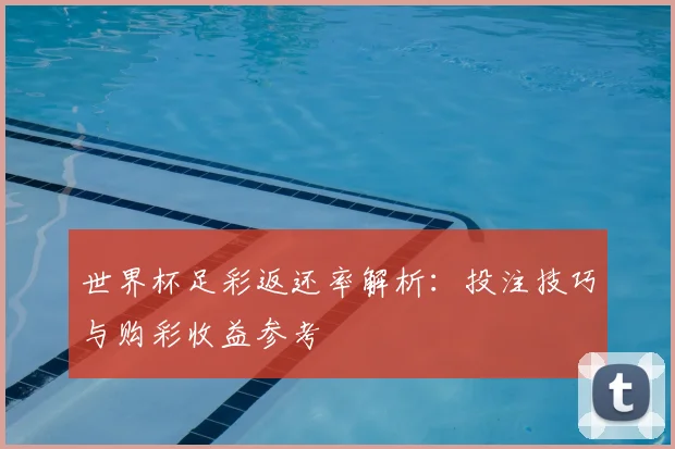 世界杯足彩返还率解析:投注技巧与购彩收益参考