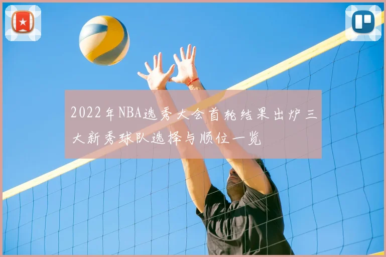 2022年NBA选秀大会首轮结果出炉三大新秀球队选择与顺位一览